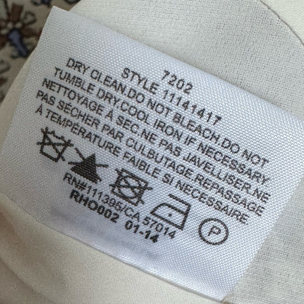 TORY BURCH 100% Silk Fran Mini Dress Removable Collar Sleeveless Cream Ivory 12 - Picture 4 of 9